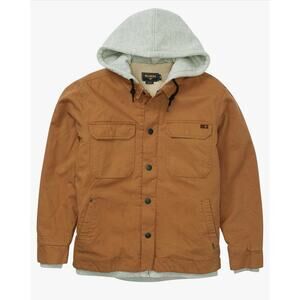 Billabong Men's Barlow Surfplus Sherpa Lined Workwear Style Jacket w/Hood